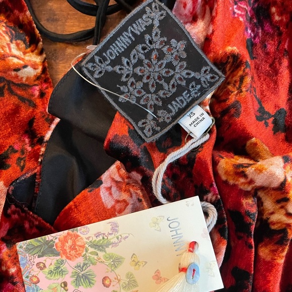 NWT Johnny Was Alanis Velvet Maxi Dress - Picture 6 of 10